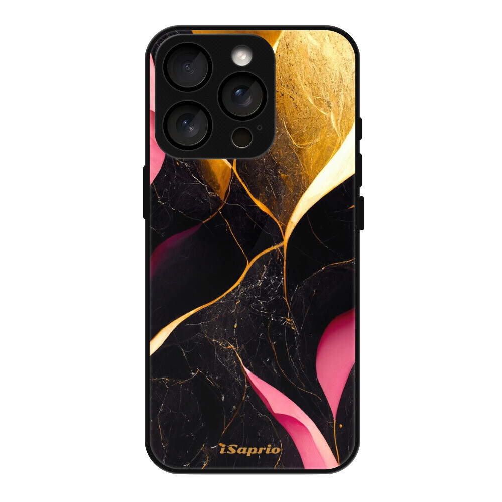 Lesklé puzdro MagSafe iSaprio - Gold Pink Marble - iPhone 16 Pro