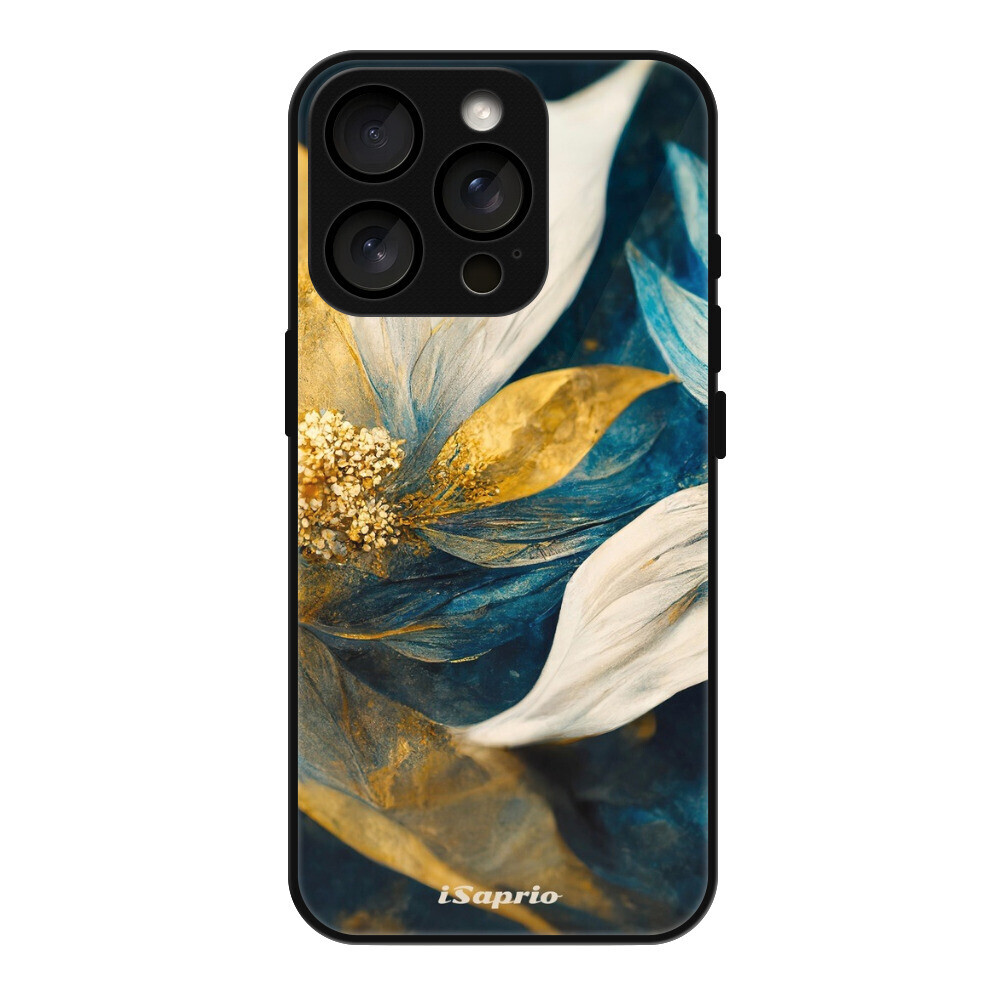 Lesklé puzdro MagSafe iSaprio - Gold Petals - iPhone 16 Pro