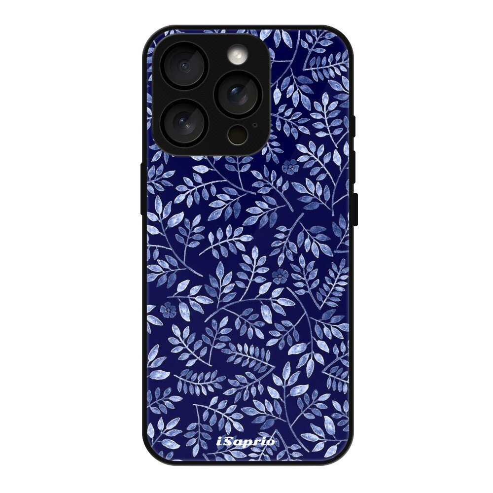 Lesklé puzdro MagSafe iSaprio - Blue Leaves 05 - iPhone 16 Pro
