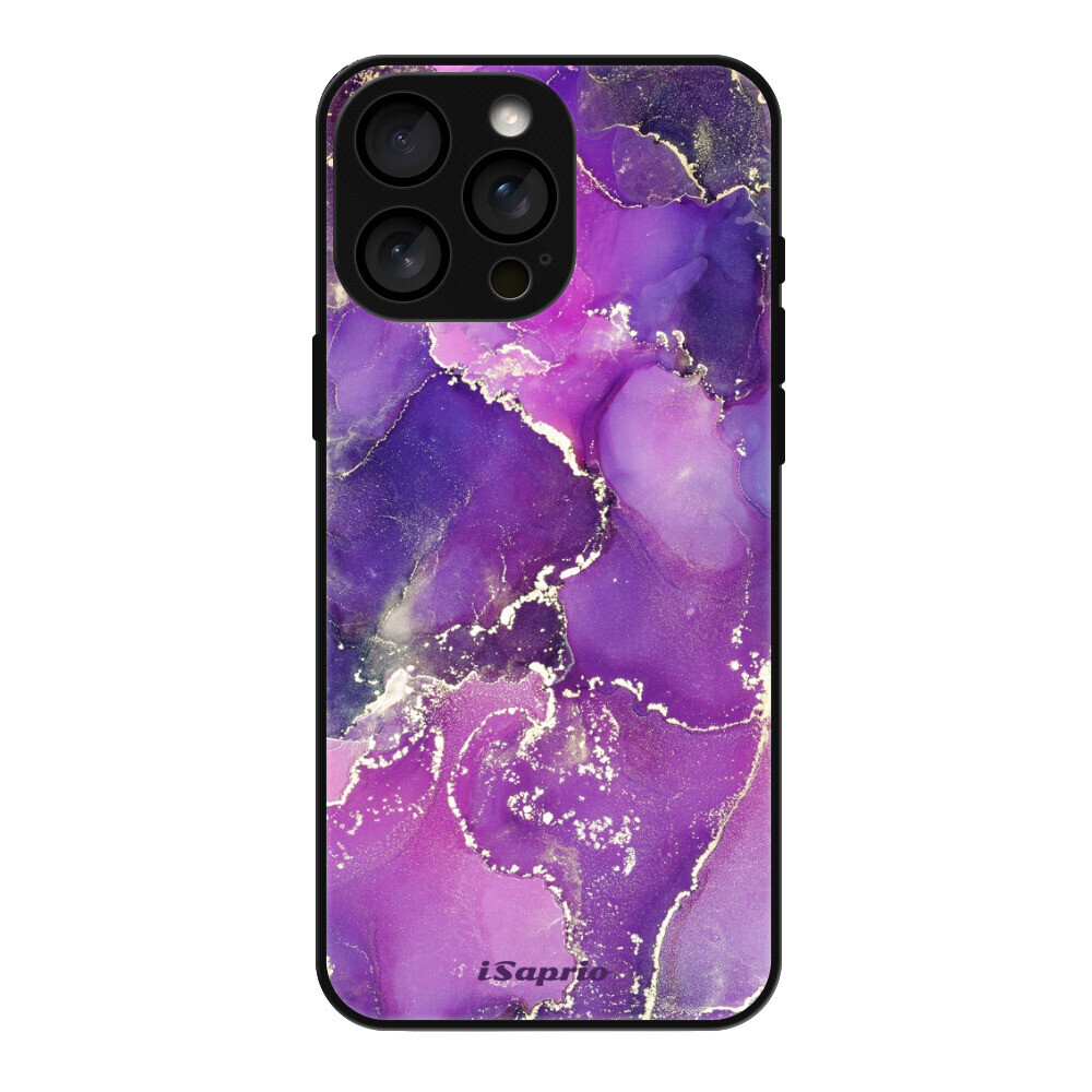 Lesklé puzdro MagSafe iSaprio - Purple Marble 10 - iPhone 16 Pro Max