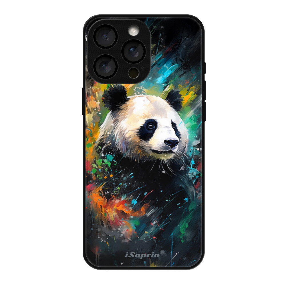 Lesklé puzdro MagSafe iSaprio - Abstract Panda - iPhone 16 Pro Max