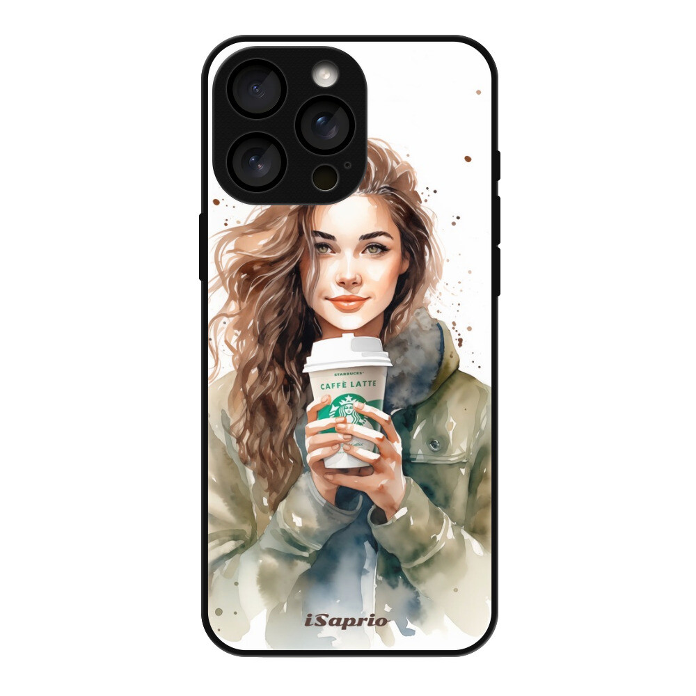 Lesklé puzdro MagSafe iSaprio - Girl With Latte - iPhone 16 Pro Max