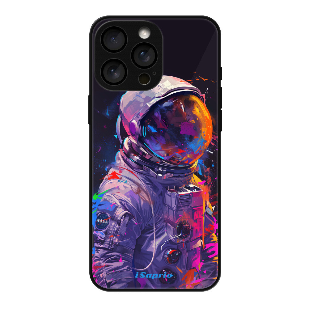 Lesklé puzdro MagSafe iSaprio - Neon Astronaut - iPhone 16 Pro Max