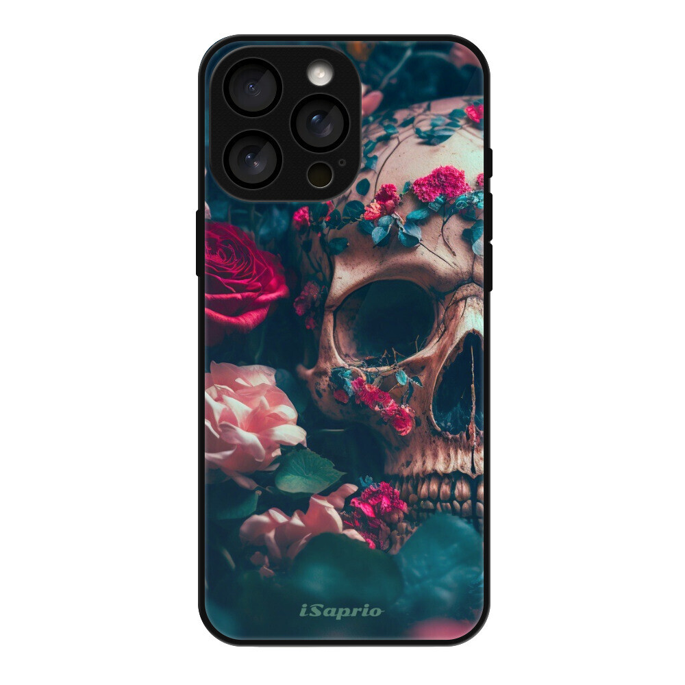 Lesklé puzdro MagSafe iSaprio - Skull in Roses - iPhone 16 Pro Max