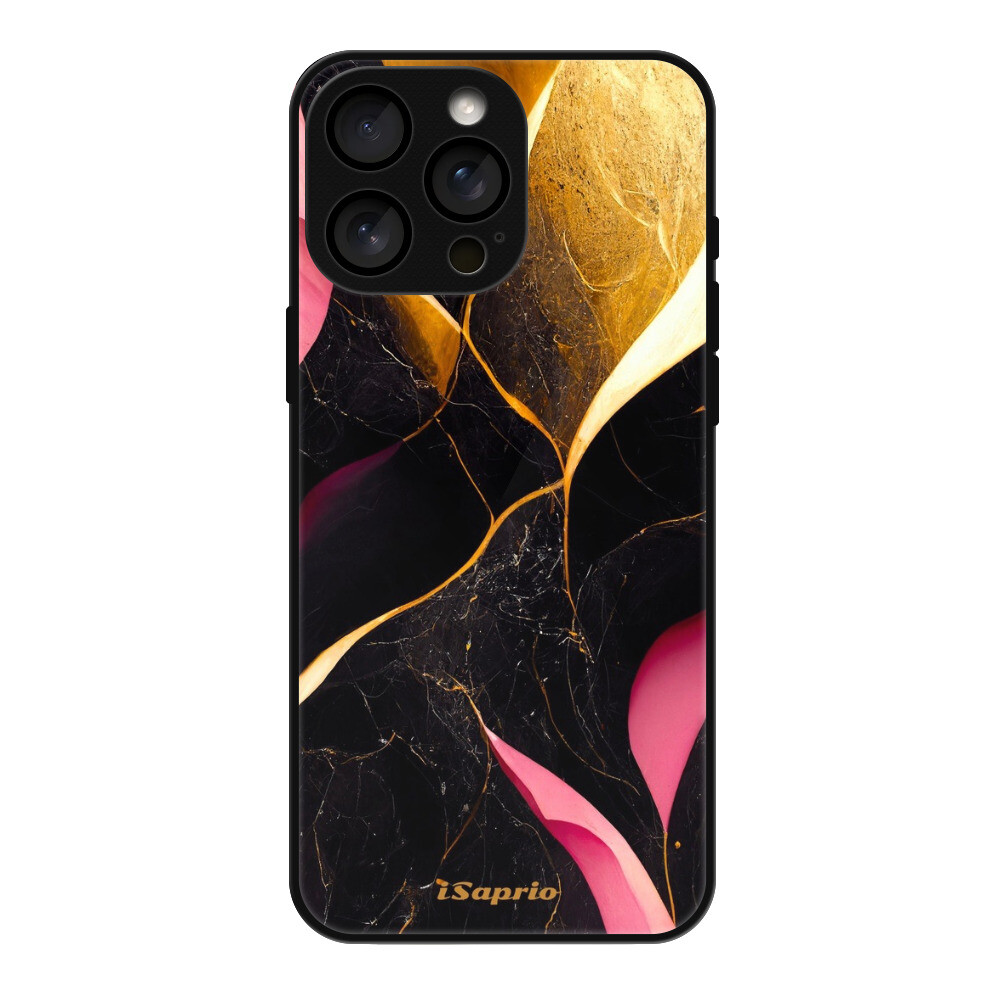 Lesklé puzdro MagSafe iSaprio - Gold Pink Marble - iPhone 16 Pro Max