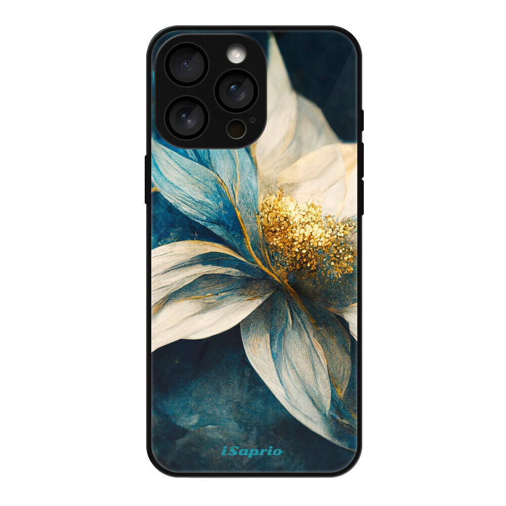 Lesklé puzdro MagSafe iSaprio - Blue Petals - iPhone 16 Pro Max