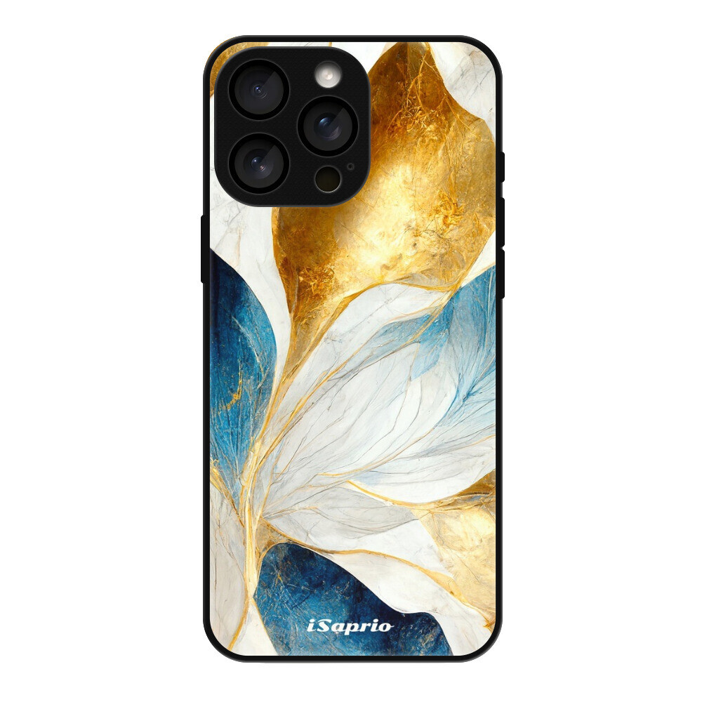 Lesklé puzdro MagSafe iSaprio - Blue Leaves - iPhone 16 Pro Max