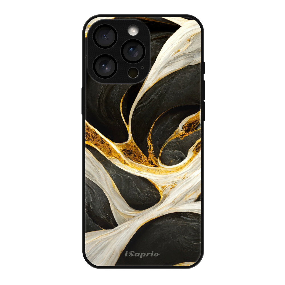 Lesklé puzdro MagSafe iSaprio - Black and Gold - iPhone 16 Pro Max