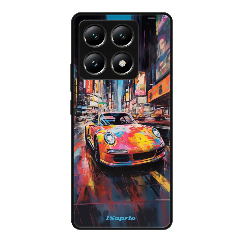 Lesklé puzdro Exclusive iSaprio - Abstract Porsche - Xiaomi 14T