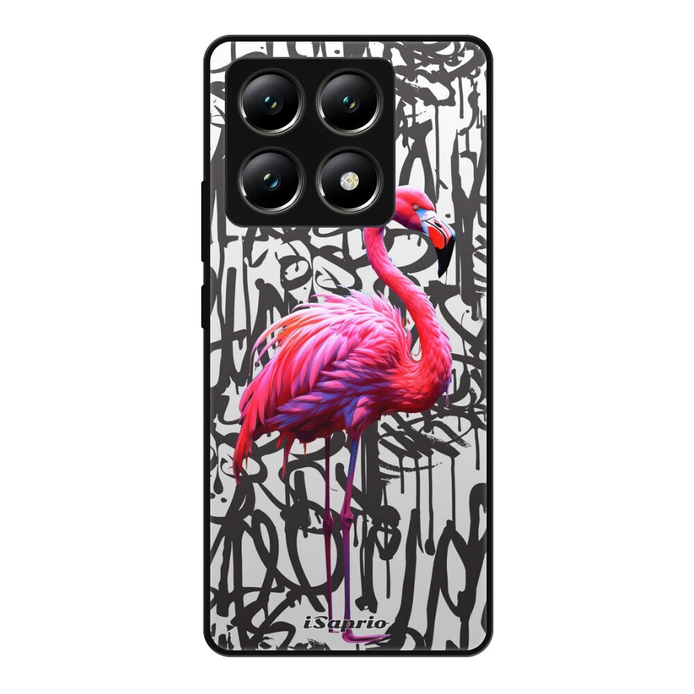 Lesklé puzdro Exclusive iSaprio - Flamingo Graffiti - Xiaomi 14T