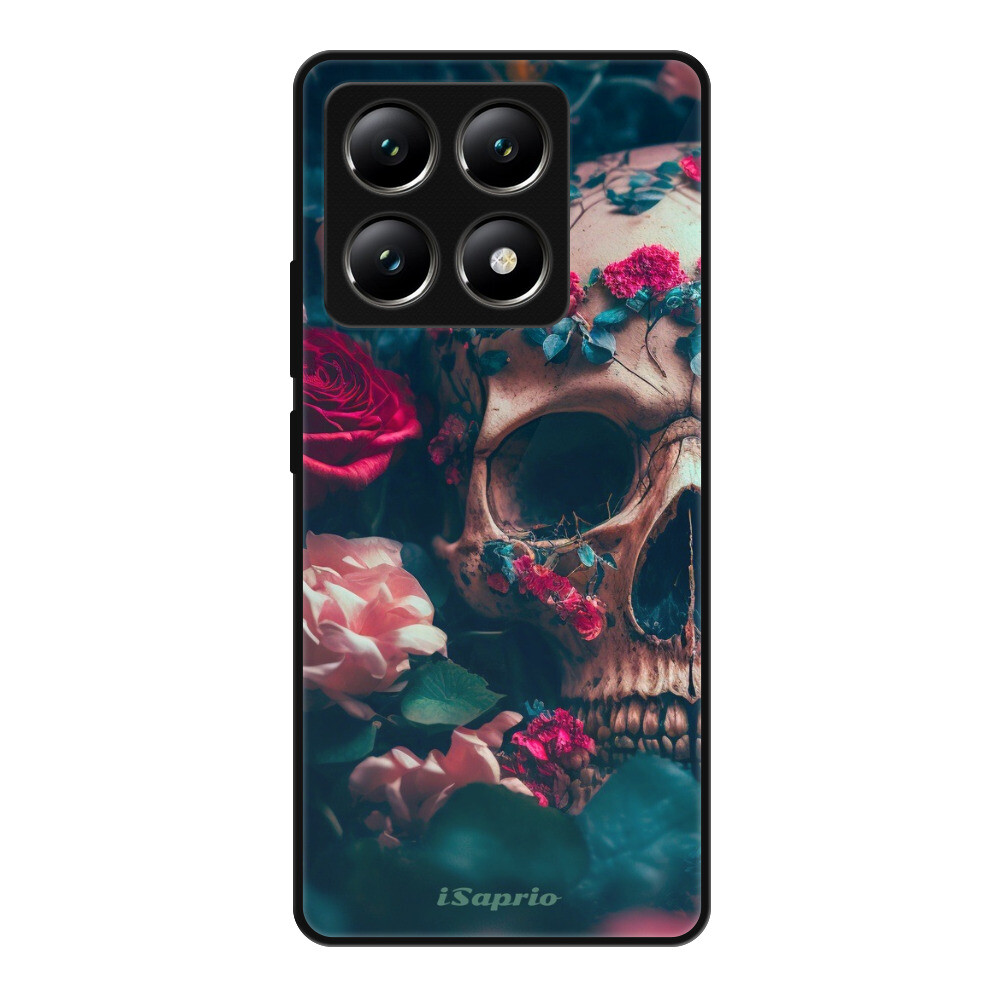 Lesklé puzdro Exclusive iSaprio - Skull in Roses - Xiaomi 14T
