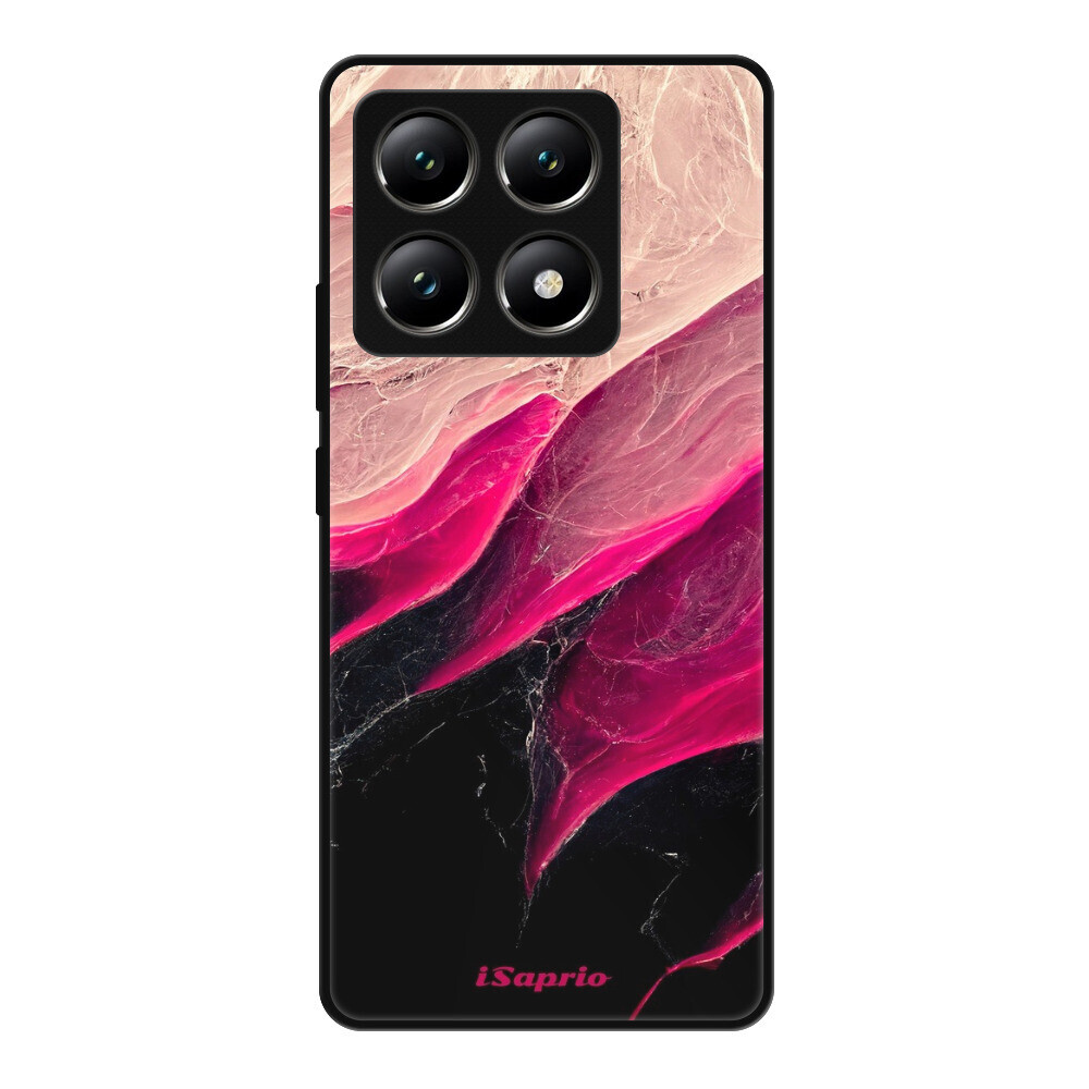 Lesklé puzdro Exclusive iSaprio - Black and Pink - Xiaomi 14T