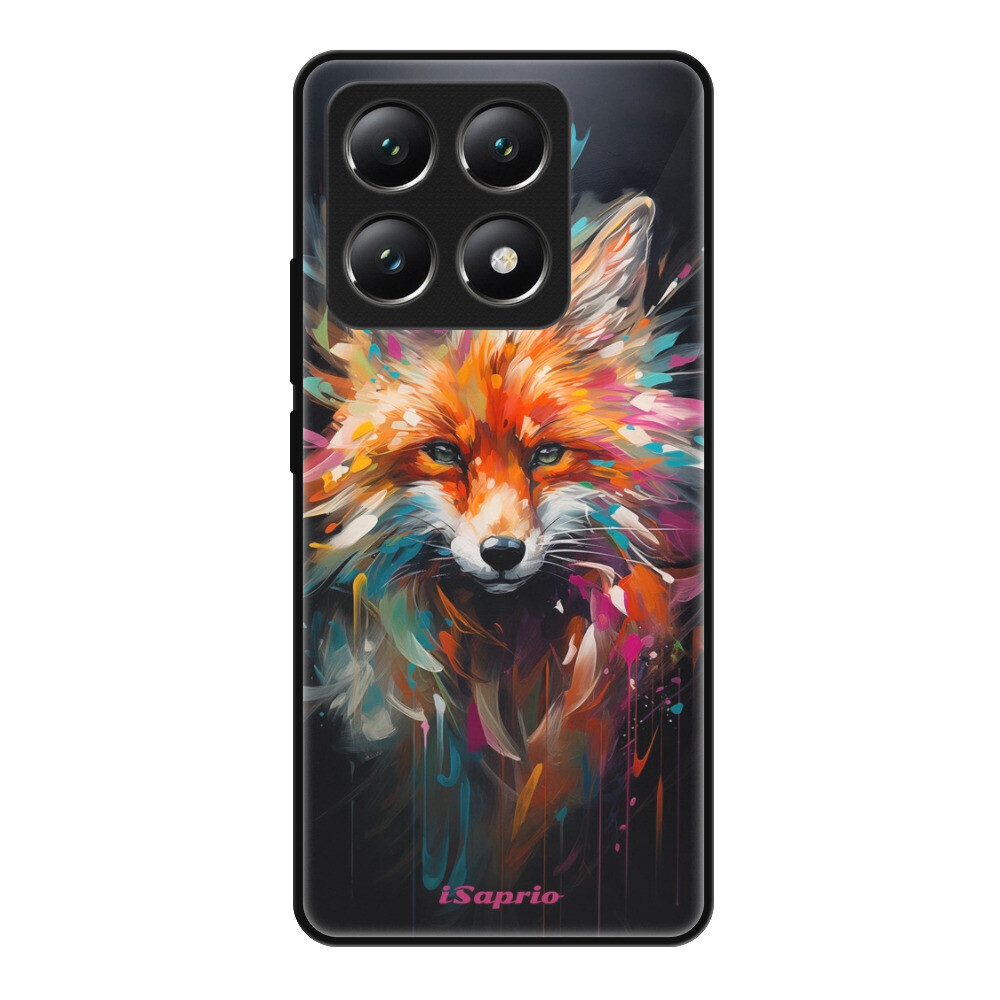 Lesklé puzdro Exclusive iSaprio - Neon Fox - Xiaomi 14T Pro