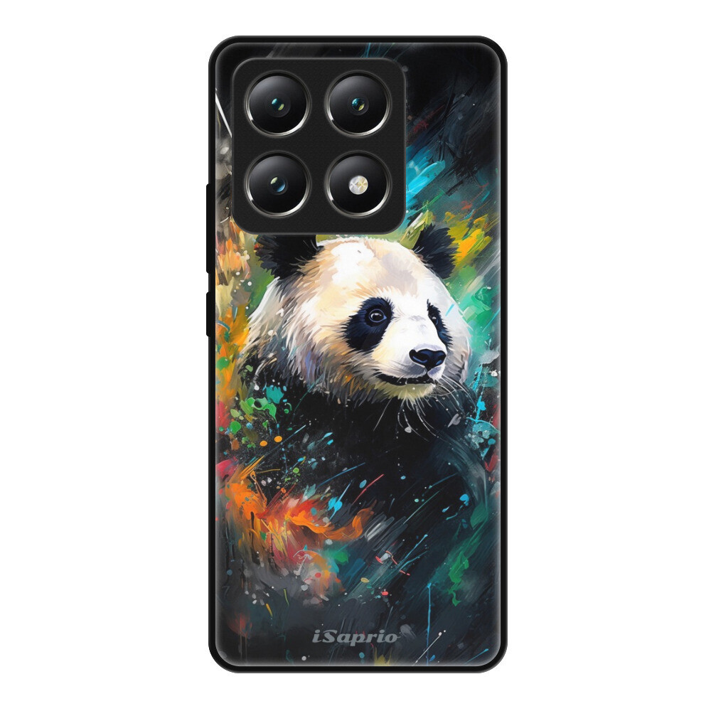 Lesklé puzdro Exclusive iSaprio - Abstract Panda - Xiaomi 14T Pro