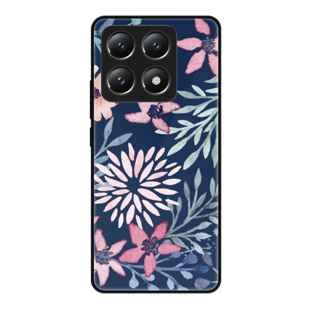 Lesklé puzdro Exclusive iSaprio - Leaves on Blue - Xiaomi 14T Pro