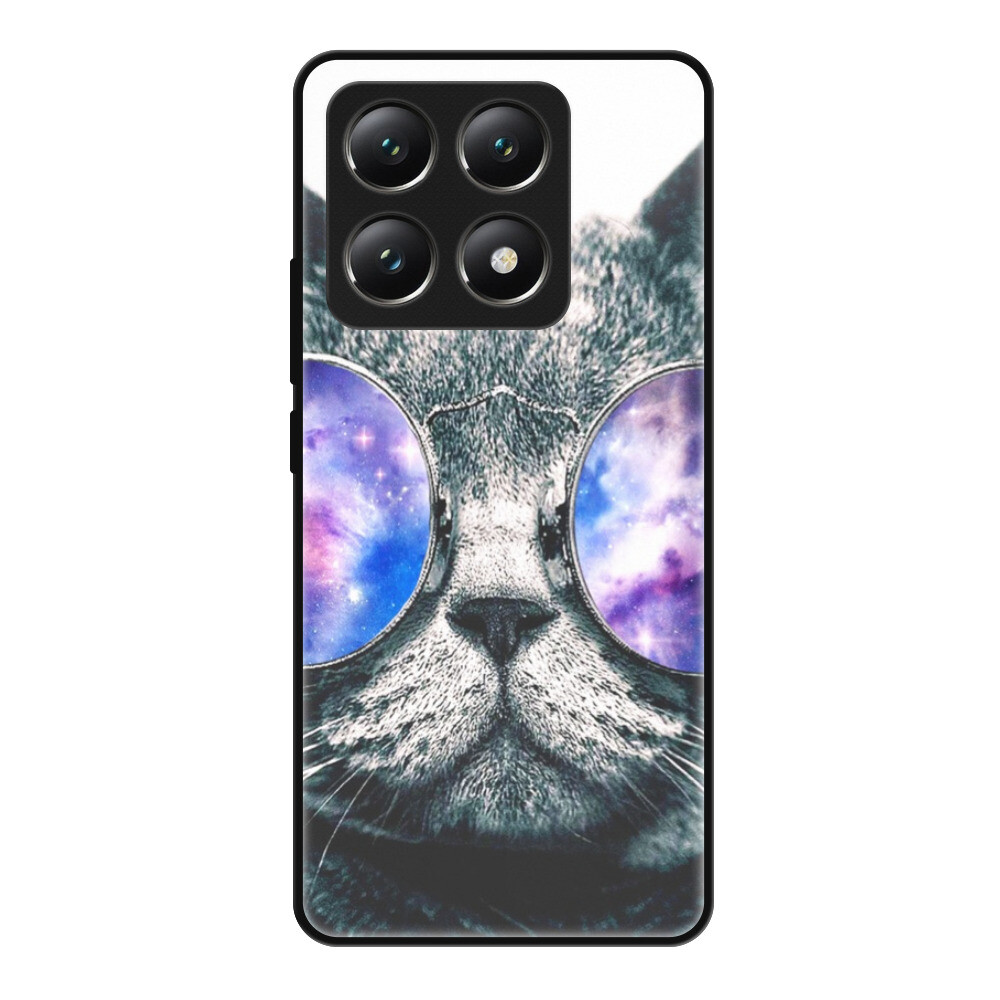 Lesklé puzdro Exclusive iSaprio - Galaxy Cat - Xiaomi 14T Pro