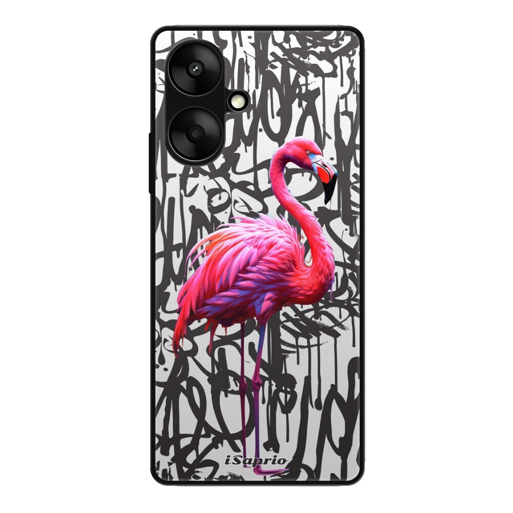 Lesklé puzdro Exclusive iSaprio - Flamingo Graffiti - Xiaomi Redmi 13C 5G