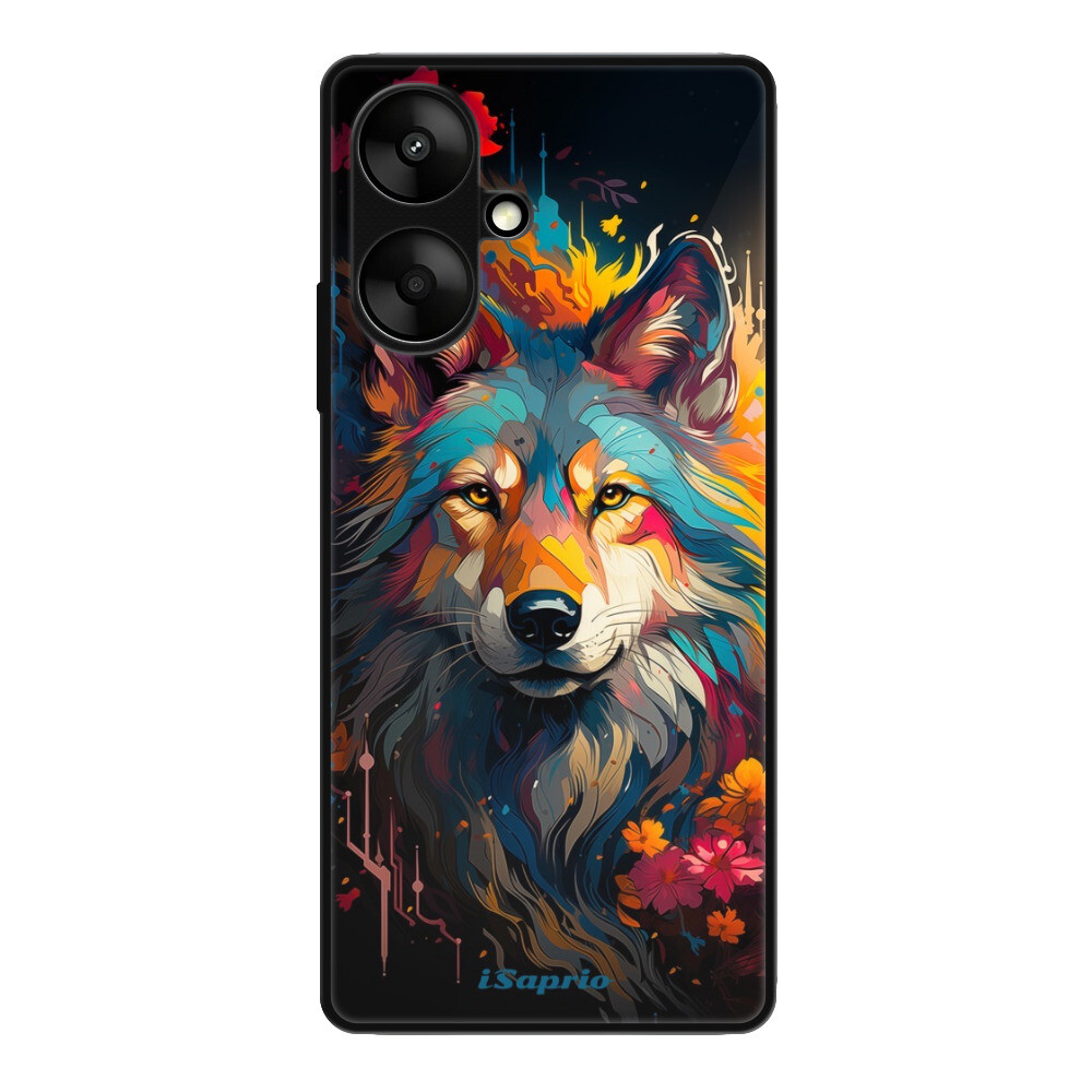 Lesklé puzdro Exclusive iSaprio - Mysterious Wolf - Xiaomi Redmi 13C 5G
