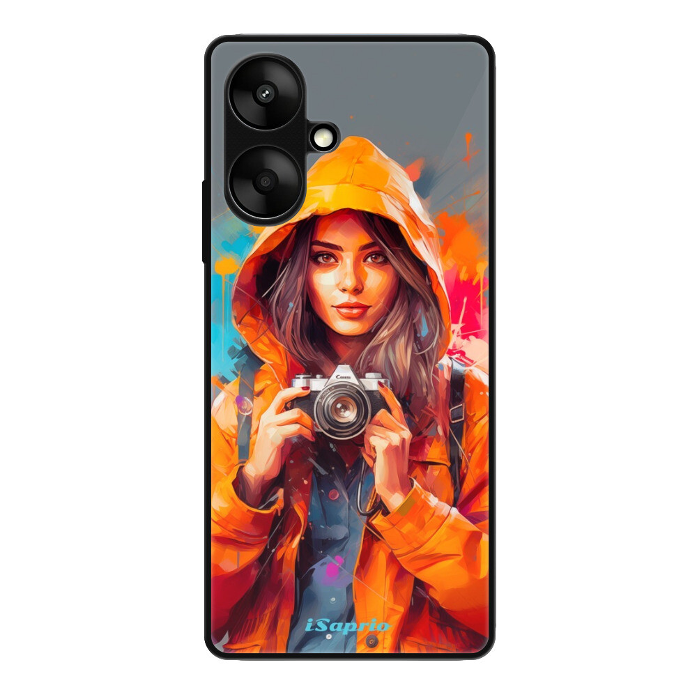 Lesklé puzdro Exclusive iSaprio - Girl with Camera - Xiaomi Redmi 13C 5G