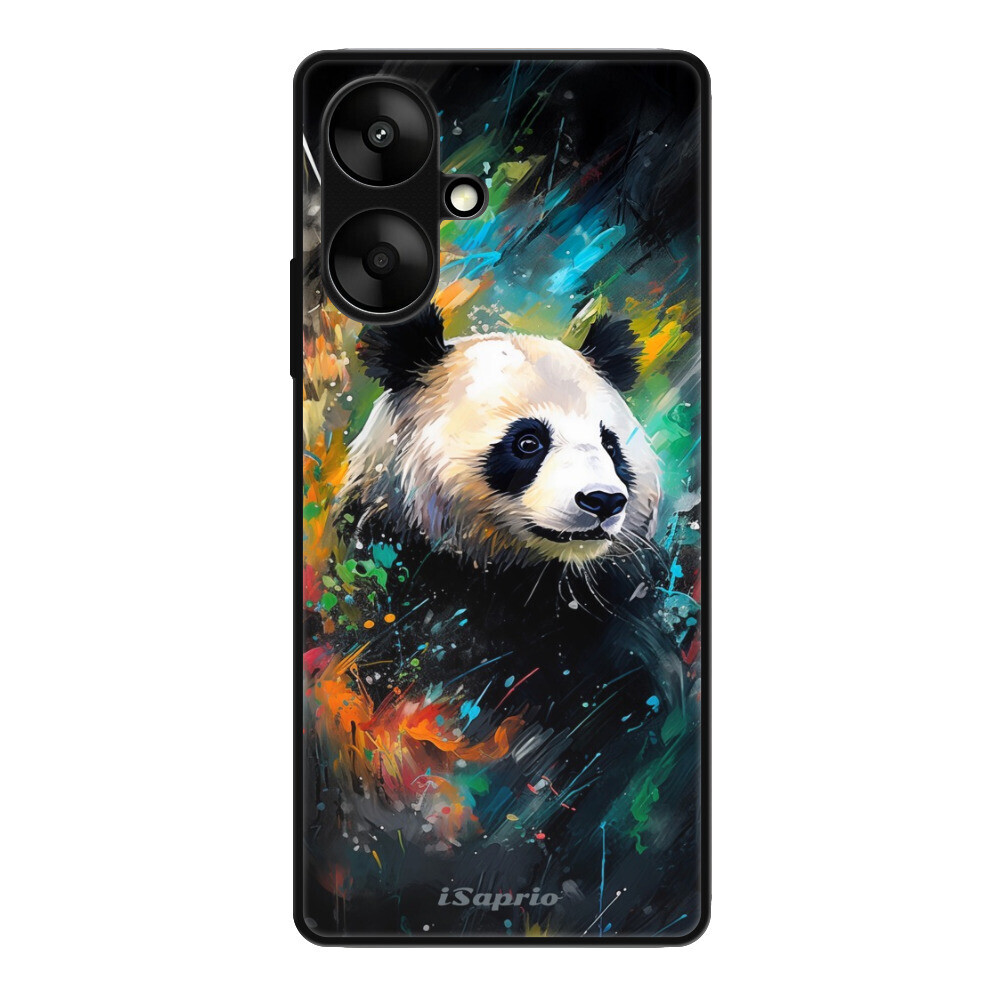 Lesklé puzdro Exclusive iSaprio - Abstract Panda - Xiaomi Redmi 13C 5G