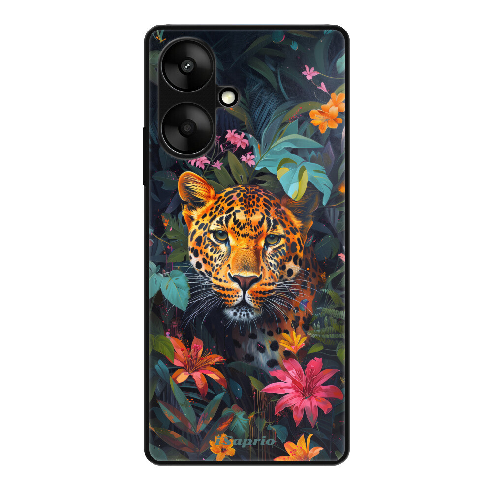Lesklé puzdro Exclusive iSaprio - Flower Jaguar - Xiaomi Redmi 13C 5G