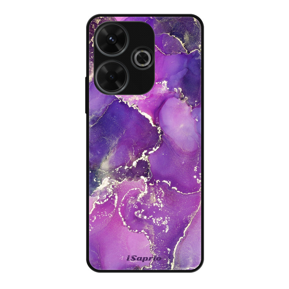 Lesklé puzdro Exclusive iSaprio - Purple Marble 10 - Xiaomi Redmi 13