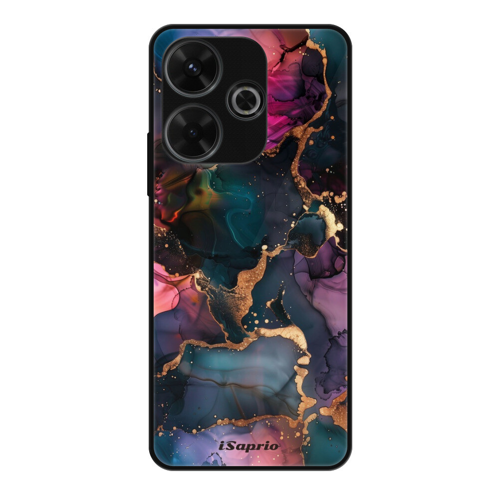 Lesklé puzdro Exclusive iSaprio - Dark Marble 10 - Xiaomi Redmi 13