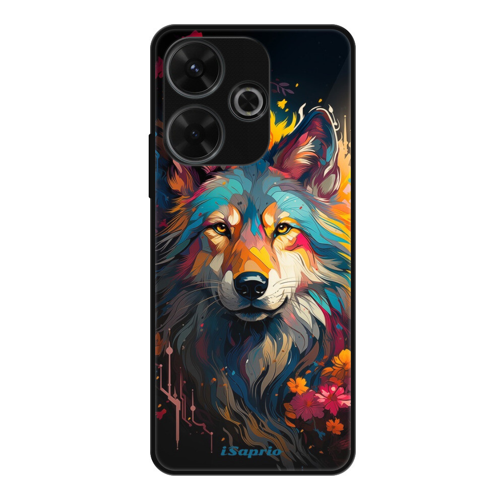 Lesklé puzdro Exclusive iSaprio - Mysterious Wolf - Xiaomi Redmi 13