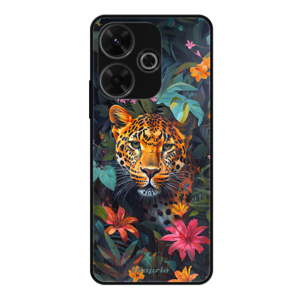 Lesklé puzdro Exclusive iSaprio - Flower Jaguar - Xiaomi Redmi 13