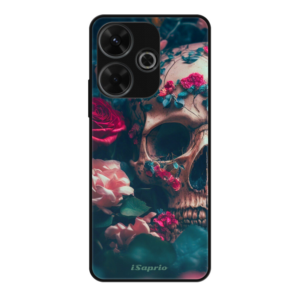 Lesklé puzdro Exclusive iSaprio - Skull in Roses - Xiaomi Redmi 13