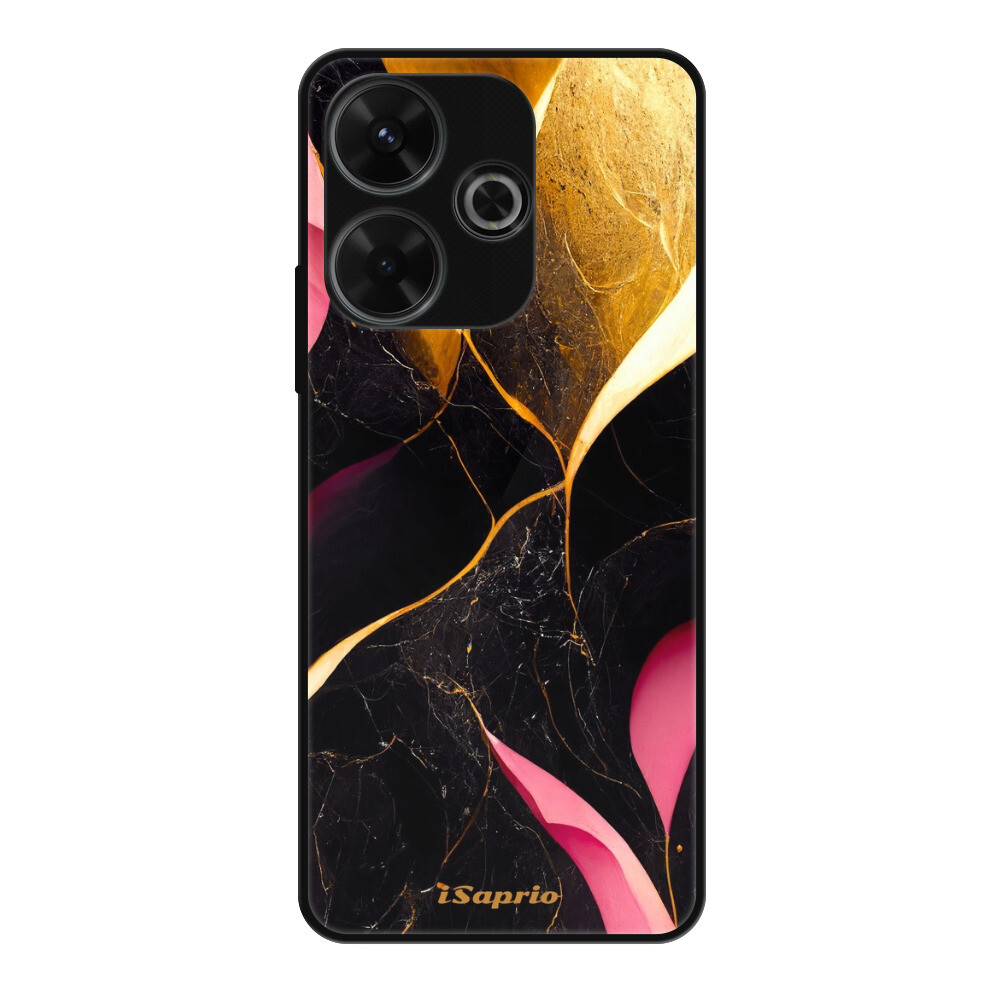 Lesklé puzdro Exclusive iSaprio - Gold Pink Marble - Xiaomi Redmi 13