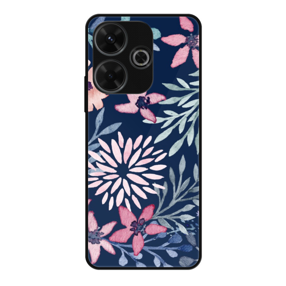 Lesklé puzdro Exclusive iSaprio - Leaves on Blue - Xiaomi Redmi 13