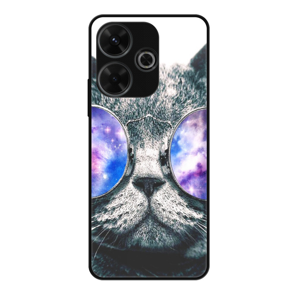 Lesklé puzdro Exclusive iSaprio - Galaxy Cat - Xiaomi Redmi 13