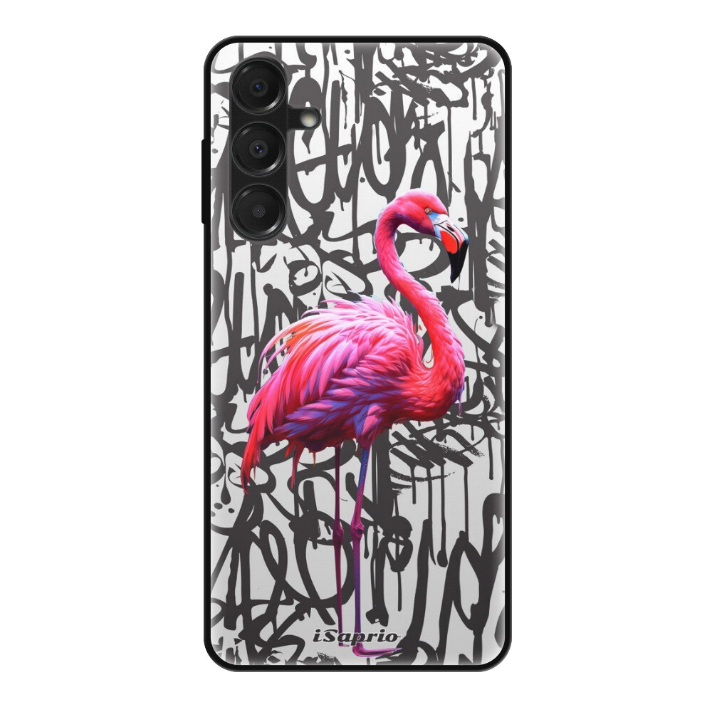 Lesklé puzdro Exclusive iSaprio - Flamingo Graffiti - Samsung Galaxy A16 5G