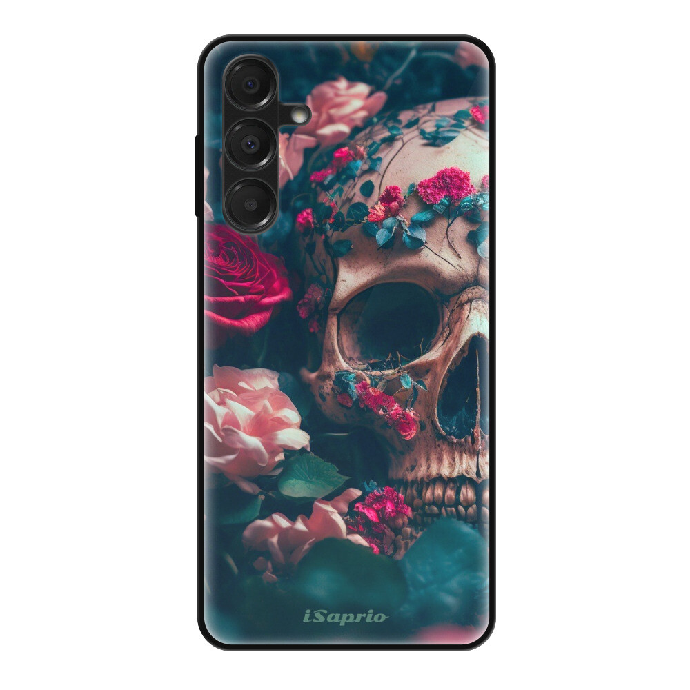 Lesklé puzdro Exclusive iSaprio - Skull in Roses - Samsung Galaxy A16 5G