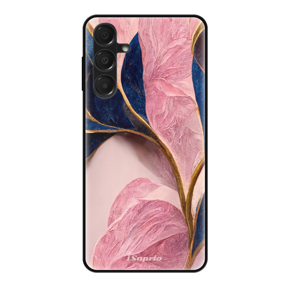 Lesklé puzdro Exclusive iSaprio - Pink Blue Leaves - Samsung Galaxy A16 5G