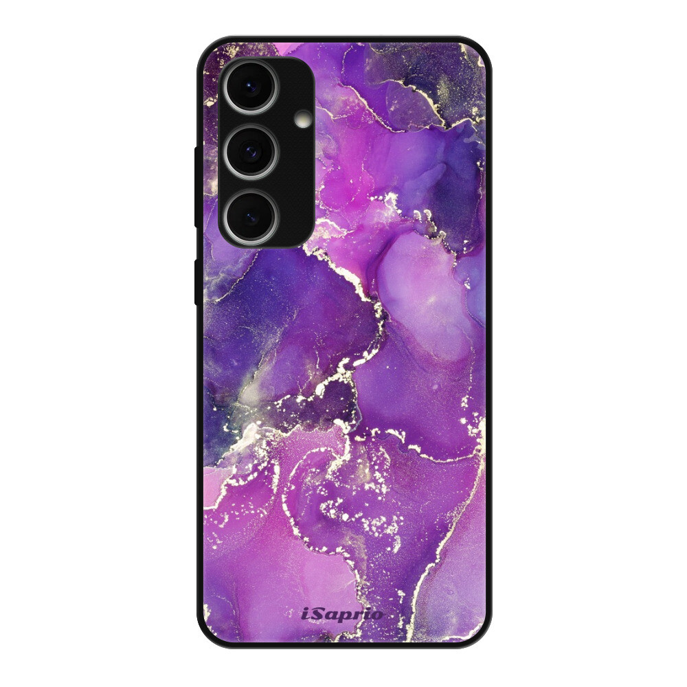 Lesklé puzdro Exclusive iSaprio - Purple Marble 10 - Samsung Galaxy S24 FE