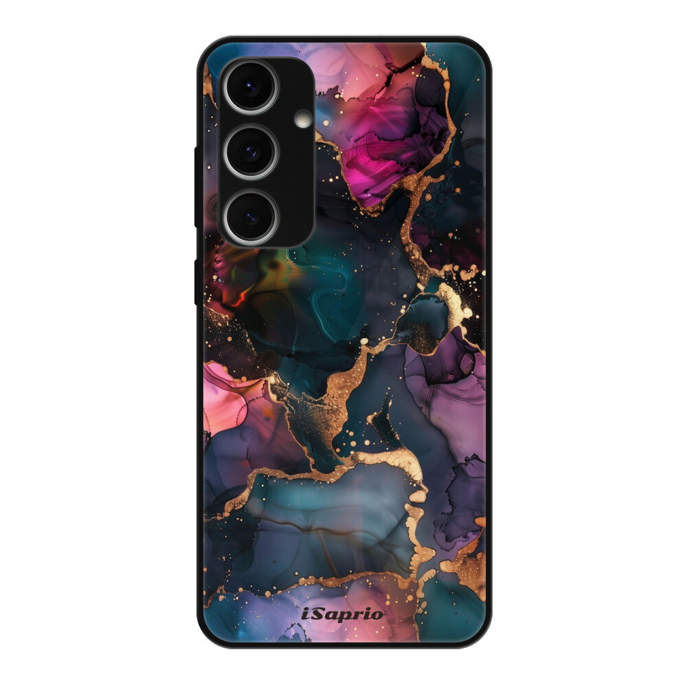 Lesklé puzdro Exclusive iSaprio - Dark Marble 10 - Samsung Galaxy S24 FE