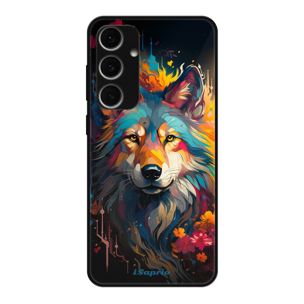 Lesklé puzdro Exclusive iSaprio - Mysterious Wolf - Samsung Galaxy S24 FE