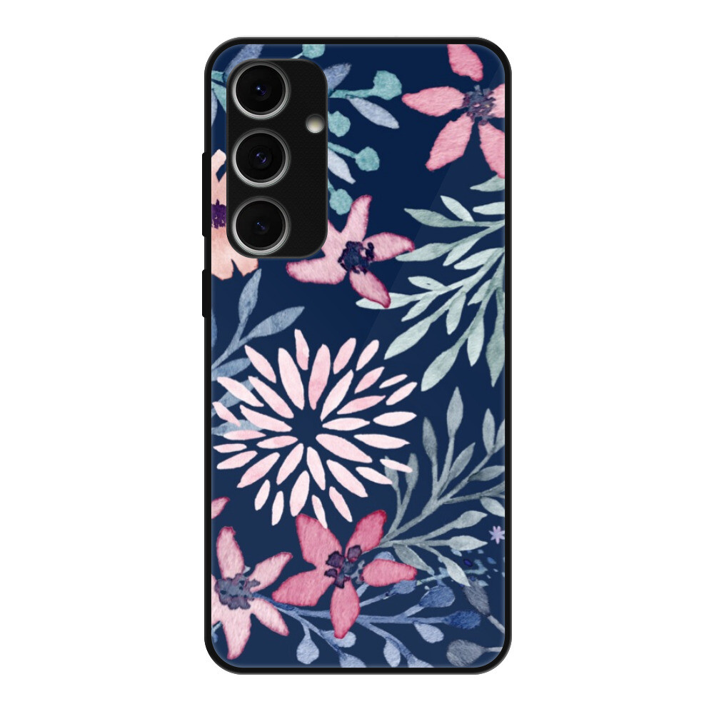 Lesklé puzdro Exclusive iSaprio - Leaves on Blue - Samsung Galaxy S24 FE