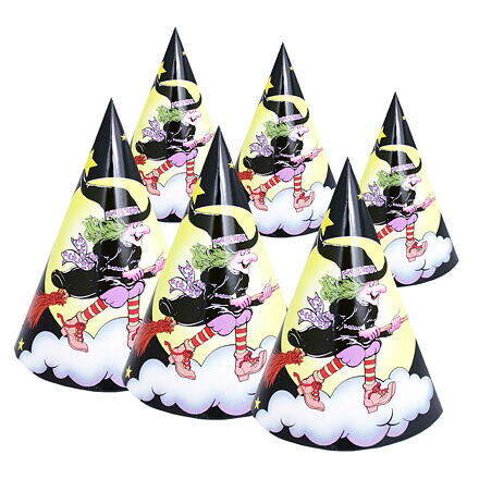 RAP401051 klobúk párty - čarodejnica/halloween, 6 ks - poškodený obal