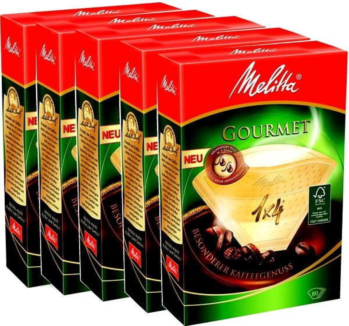 FILTRE GOURMET 1X4/80 3+2 ZADARMO MELITTA