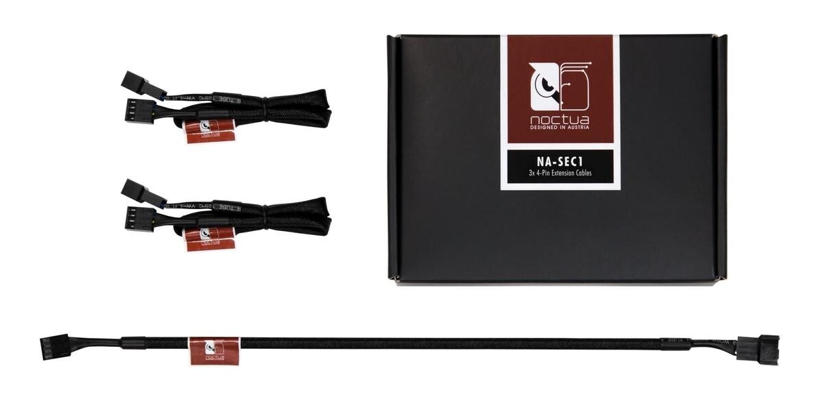 Noctua NA-SEC1 4-Pin Extension Cables - sada 3ks predlžovacích káblov pre ventilátory