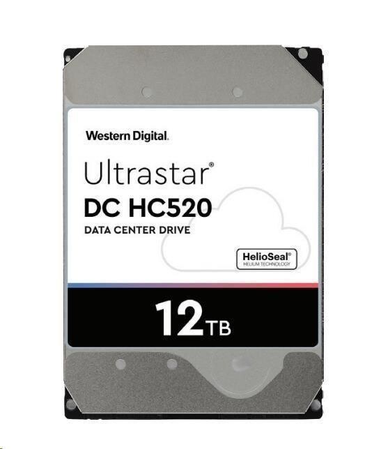 WD Ultrastar HDD 12TB (HUH721212ALE604) DC HC520 3.5in 26.1MM 256MB 7200RPM SATA 512E SE (GOLD WD121KRYZ)