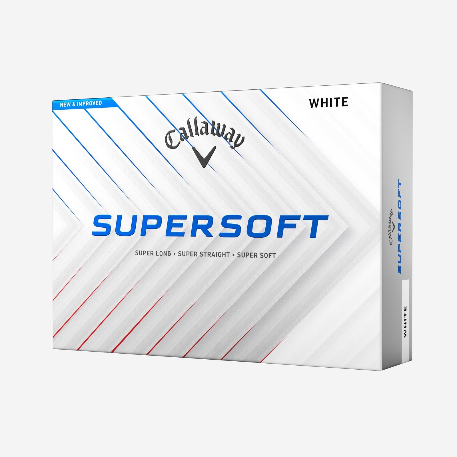 Golfové loptičky Supersoft 12 ks biele