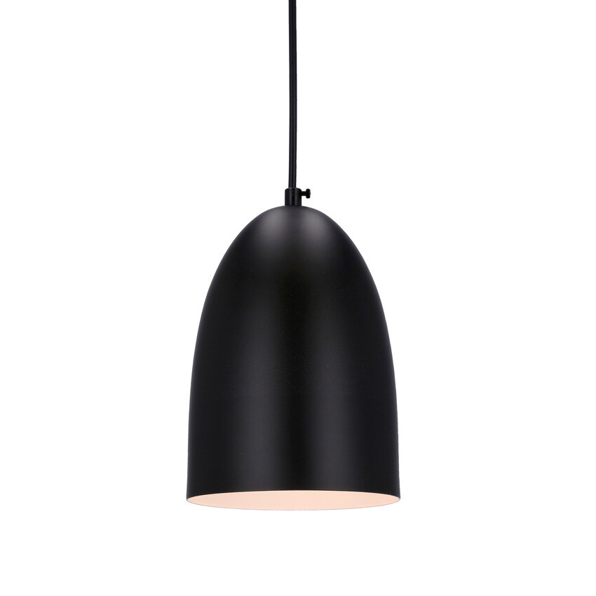 Závesná lampa Icaro čierna 1X40W E27 čierne tienidlo