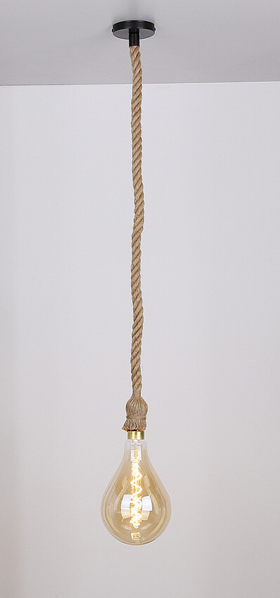 Závesná lampa E27 100 cm hnedý kábel