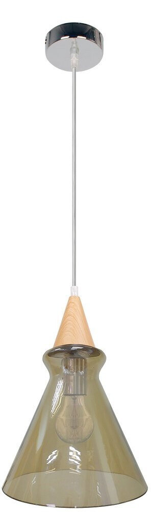 Závesná sklenená lampa, dymové tienidlo, 60W, E27, Enriks 3