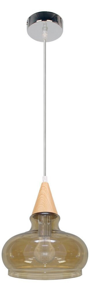 Závesná sklenená lampa, dymové tienidlo, 60W, E27, Enriks 1