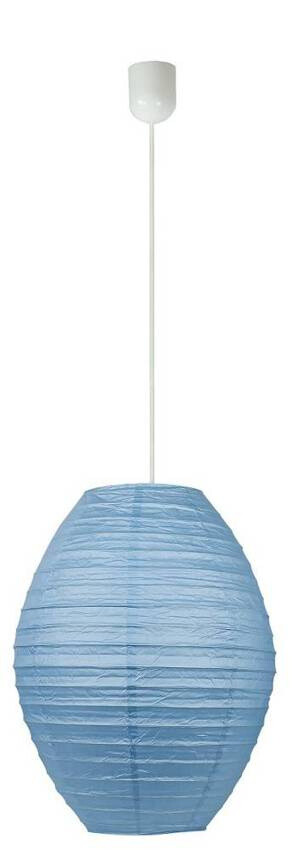 Modrá papierová závesná lampa UL cocoon